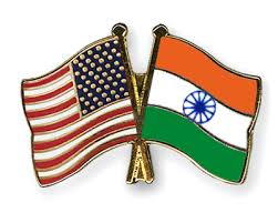 US and Indian flags